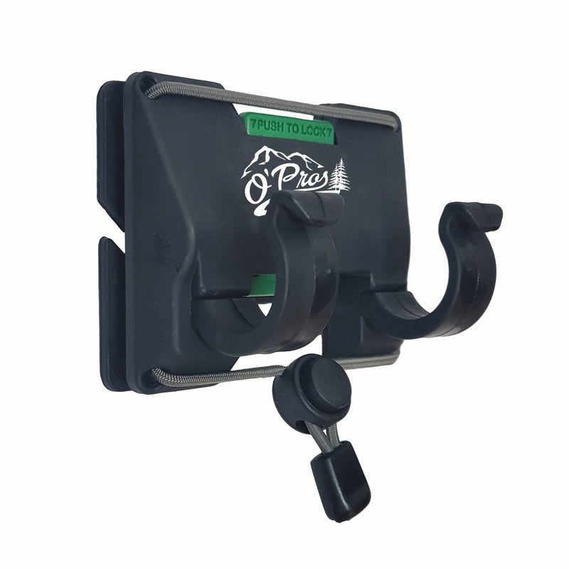 O'Pros Outdoor Professionals (Oâ€™Pros) Belt Clip Rod Holder â€“ Hands-Free - Slide Lock System with 360Â° Rotation for Fly Fishing and Spinning Rods - Image 1